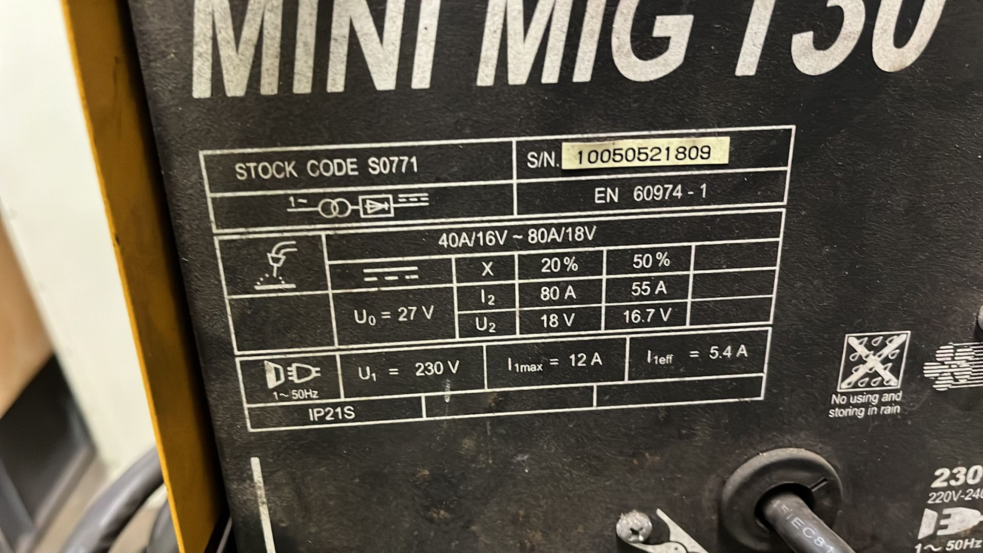 Siegen Power Mini Micro 130 Welder - Image 3 of 5