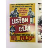 Sonny Liston vs Cassius Clay I World Heavyweight Championship Fight Poster