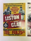 Sonny Liston vs Cassius Clay I World Heavyweight Championship Fight Poster