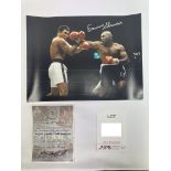 Earnie Shavers Signed Picture w/ COA