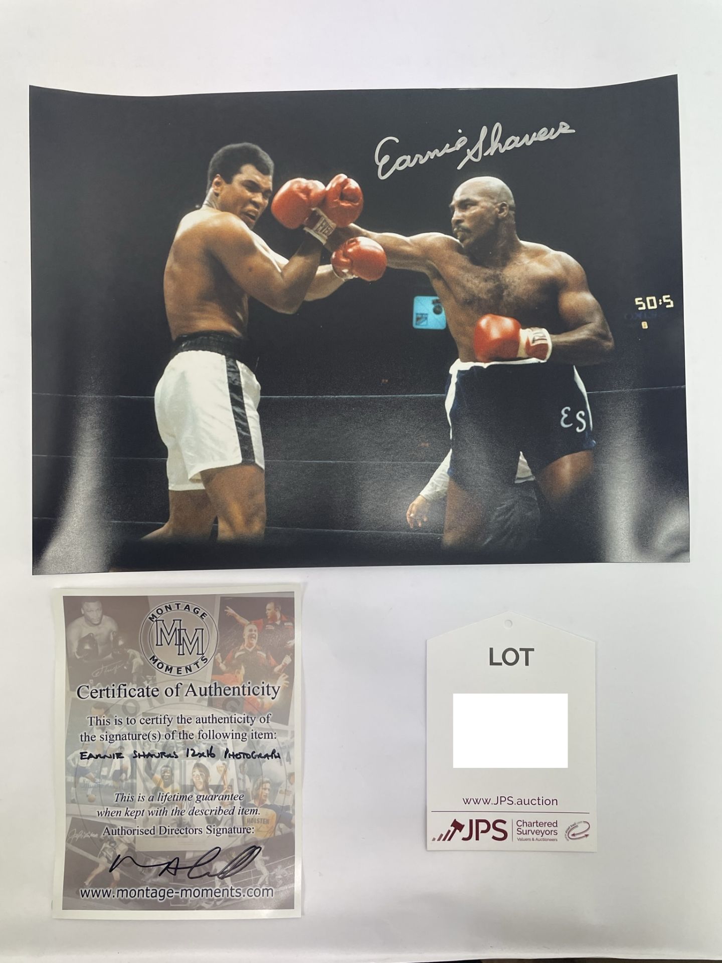 Earnie Shavers Signed Picture w/ COA