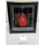 Muhammad Ali & Joe Frazier Dual Signed Everlast Speedball in Display Case w/ COA