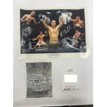 James Degale Signed Montage Picture w/ COA