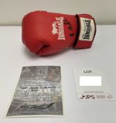 James Degale Signed Lonsdale Boxing Glove & Signed Photo Montage w/ COA'S