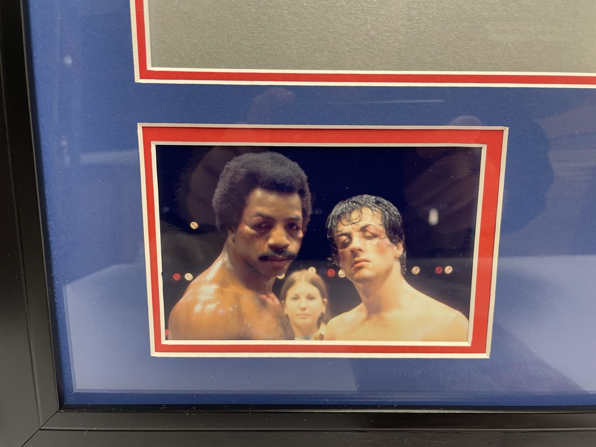 Carl Weathers/Apollo Creed Signed Boxing Trunks in Display Frame w/ COA - Image 5 of 7