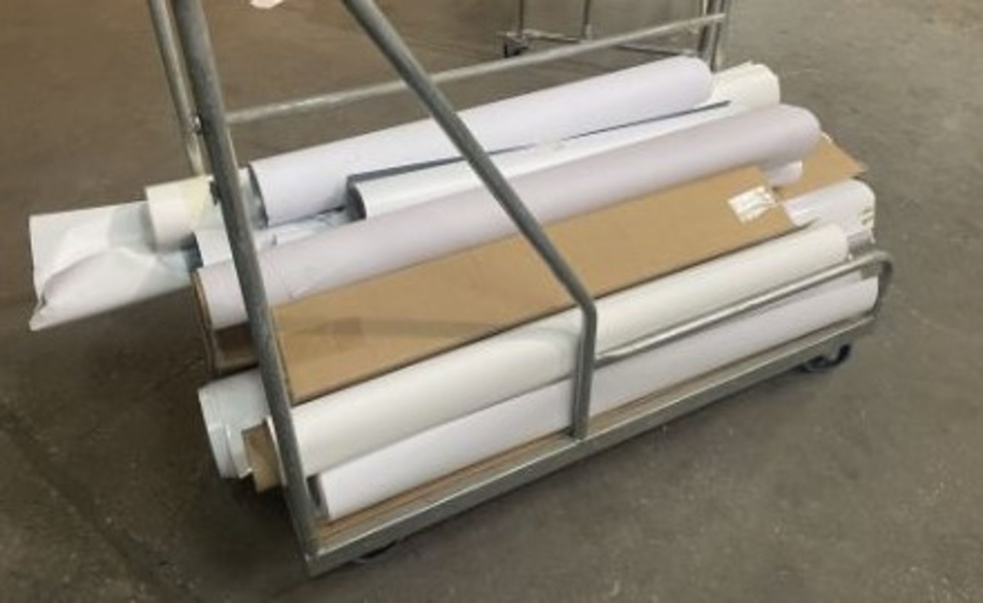 Quantity of Various Rolls of White Paper/Vinyl Stock - Image 2 of 5