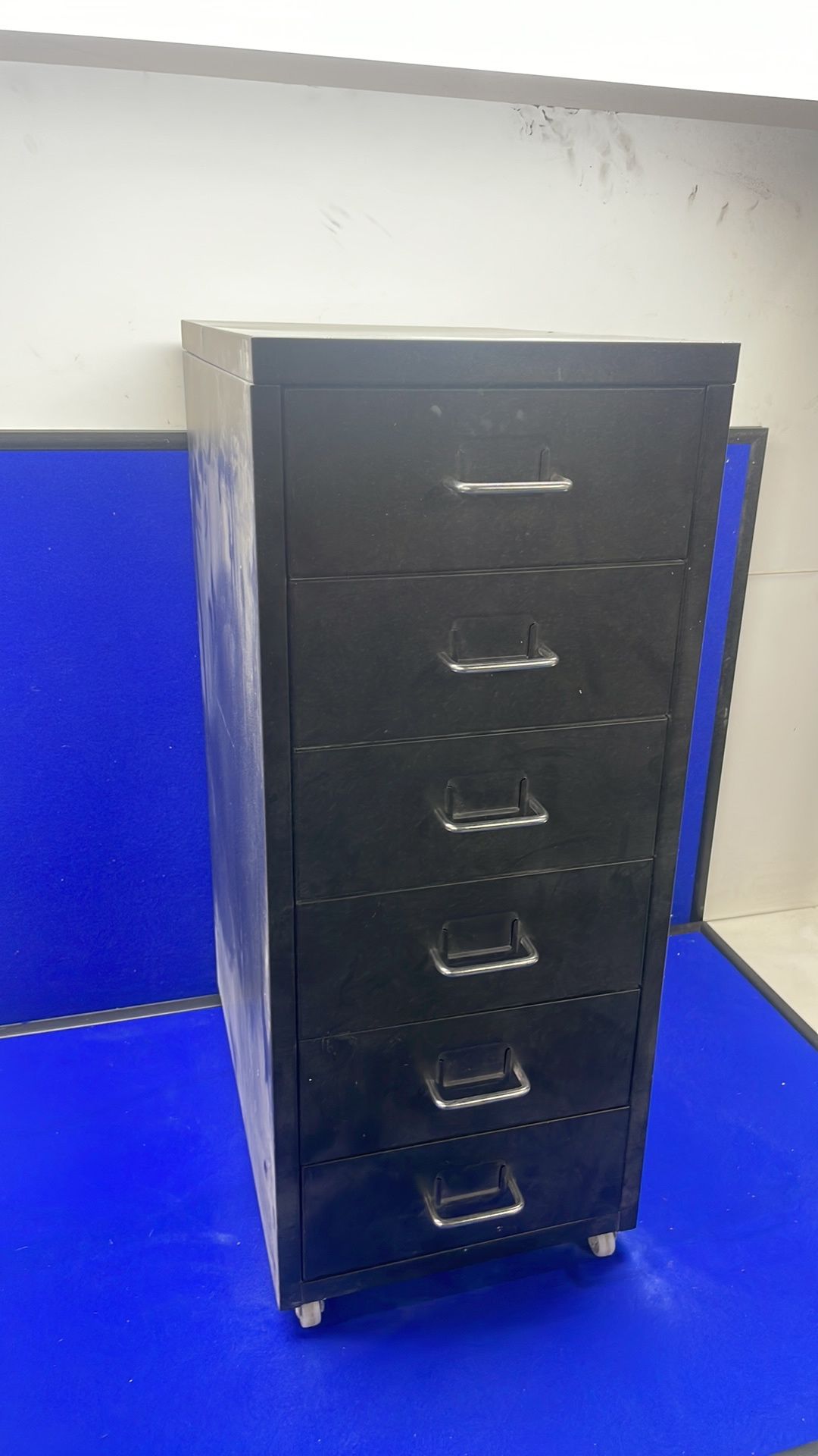 4 x 6 Drawer Metal Cabinets Black - Image 3 of 8