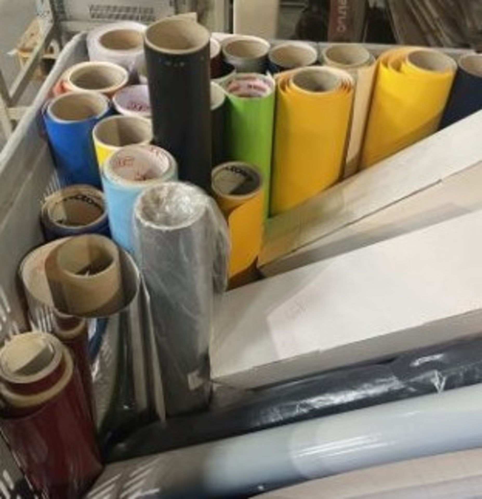 Quantity of Various Rolls of Multicoloured Paper/Vinyl Stock - As Pictured - Image 8 of 8