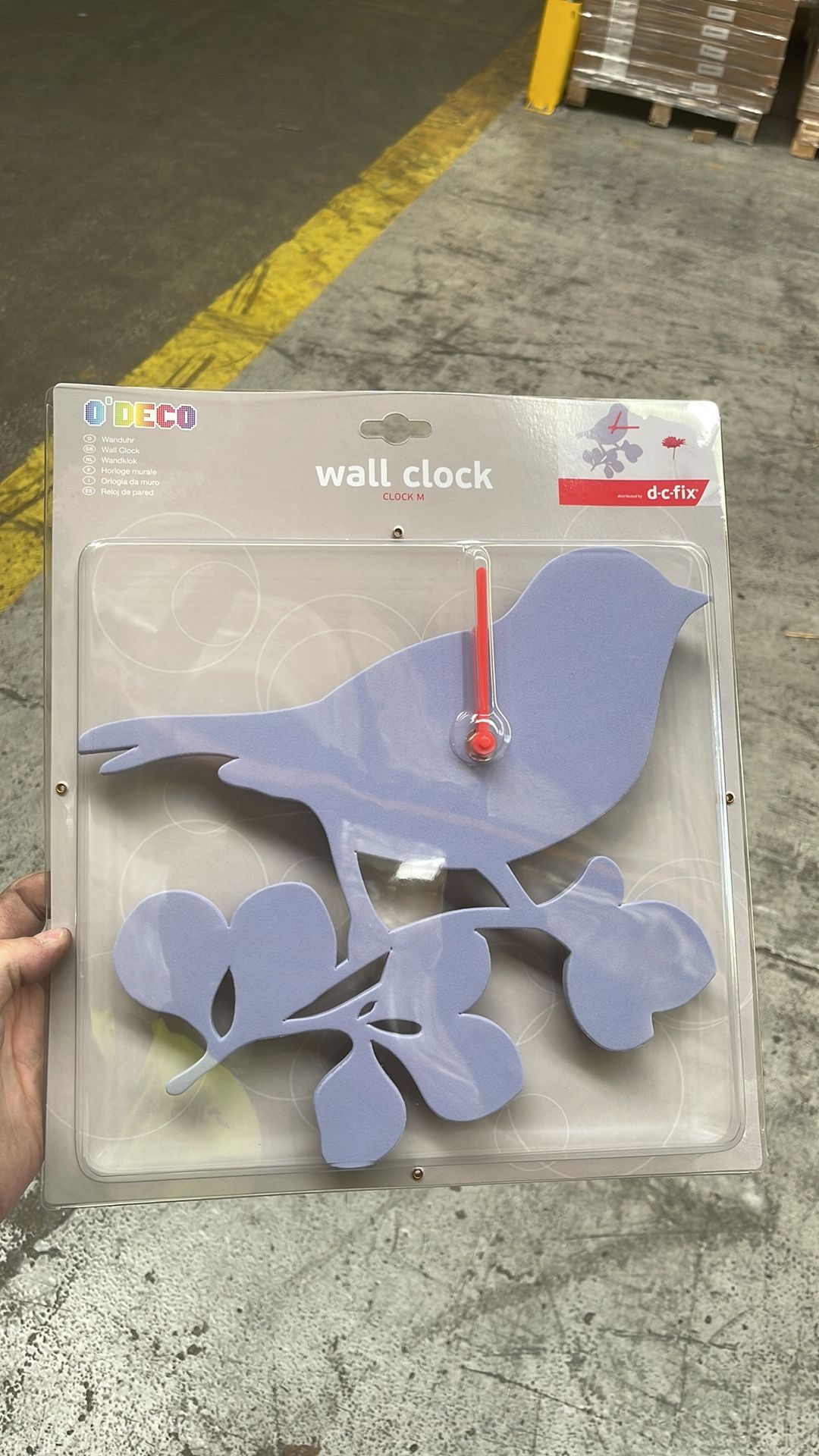 432 x d-c-fix O'Deco 3D Self Adhesive Wall Decor Clock Bird - Image 2 of 6