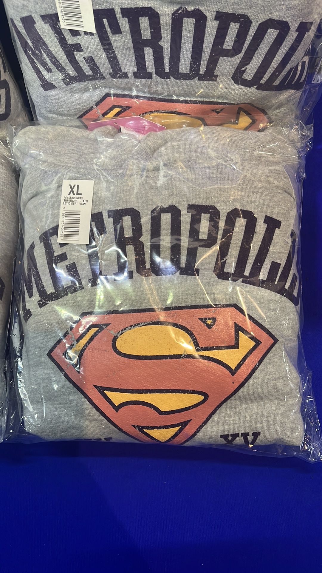 4 x Female ''Supergirl'' Hoodies *Various Sizes See Description* - Image 2 of 7