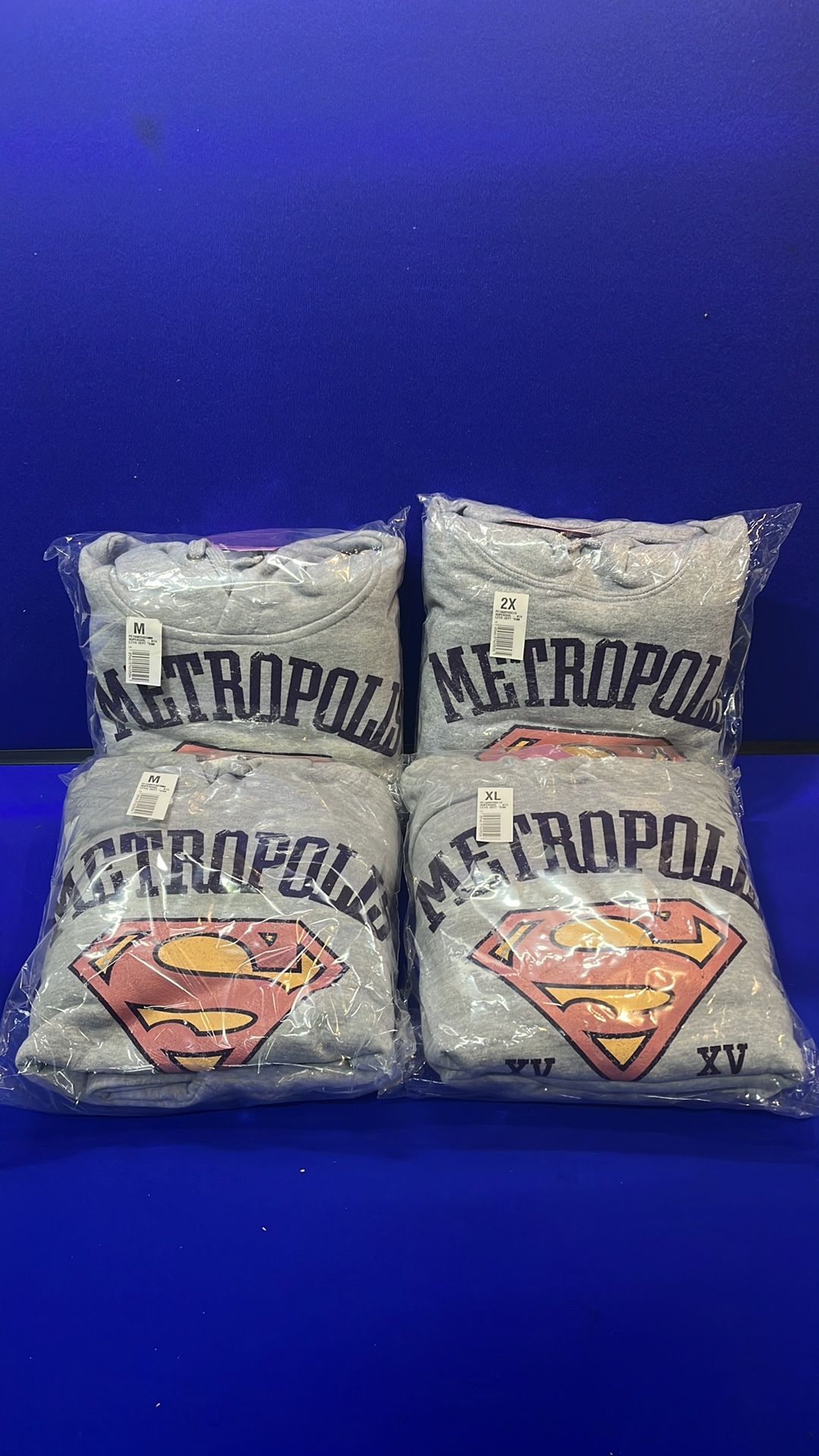 4 x Female ''Supergirl'' Hoodies *Various Sizes See Description*