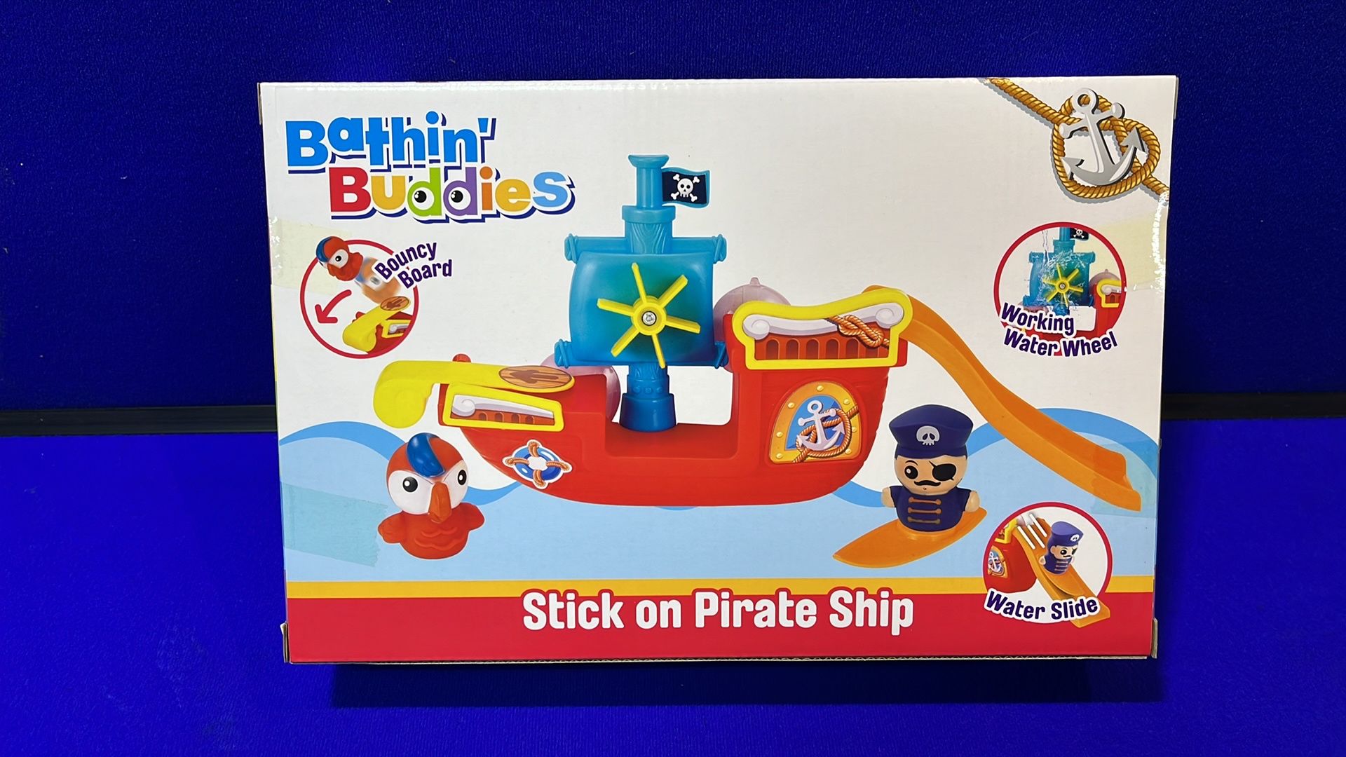 12 x Bathin Buddies Stick On Pirate Ship Toys - Image 3 of 4