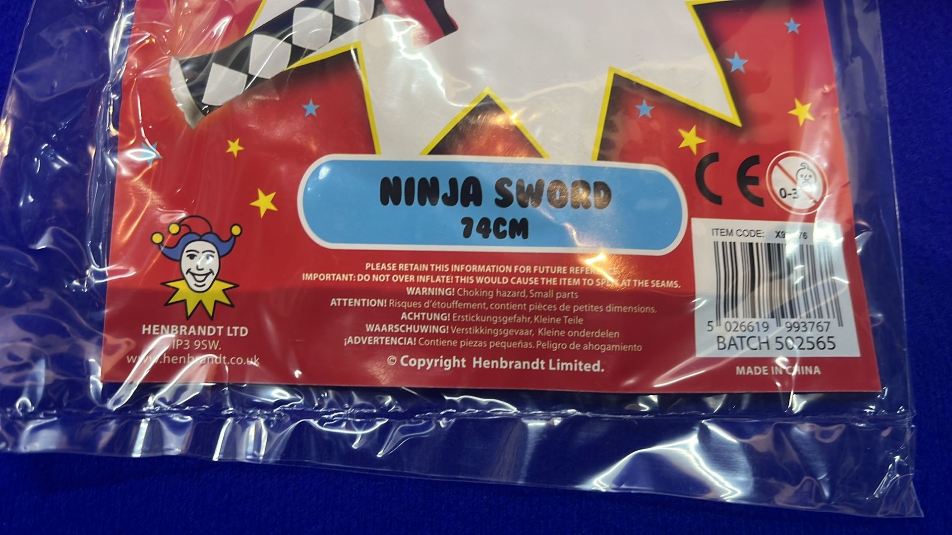 45 x Henbradnt LTD Inflatable Ninja Swords - Image 2 of 4