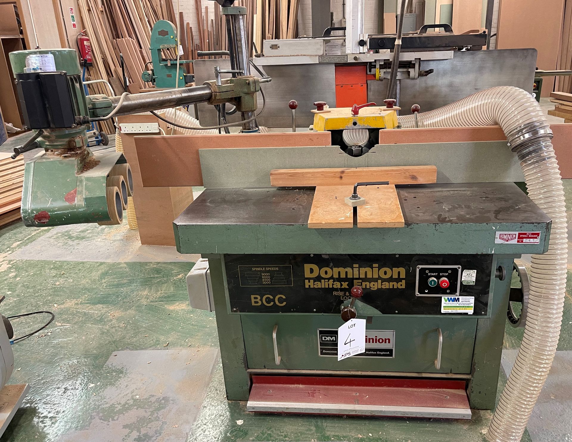 Dominion Spindle Moulder - NO VAT ON HAMMER