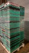 Pallet of Approximately 200 Plastic Stacking Crates | Size: 400 x 590mm