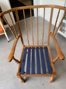 2 x Wooden Lounge Chairs