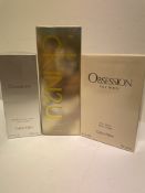 Trio of Calvin Klein Fragrances for Him and Her