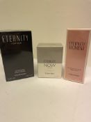 Trio of Calvin Klein Fragrances for Him and Her