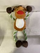 18 x GoodBoy Christmas Hug Tug Reindeer Rope Arms & Legs (85cm) Dog Toy Gifts