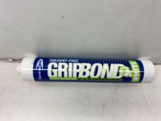 62 x Tubes Of Out Of Date Gripbond White Solvent Free Adhesive 350ml - See Pictures