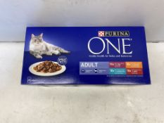 1 x 40 Packs Of Various Purina One Adult Cat Food - See Photos