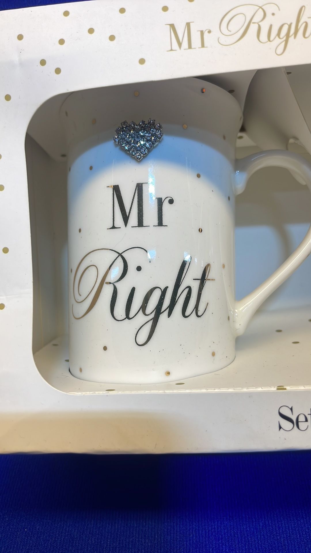 7 x 2 Wedding Themed Mug Sets | His and Hers Mugs | "Mr Right" and "Mrs Always Right" - Image 2 of 4