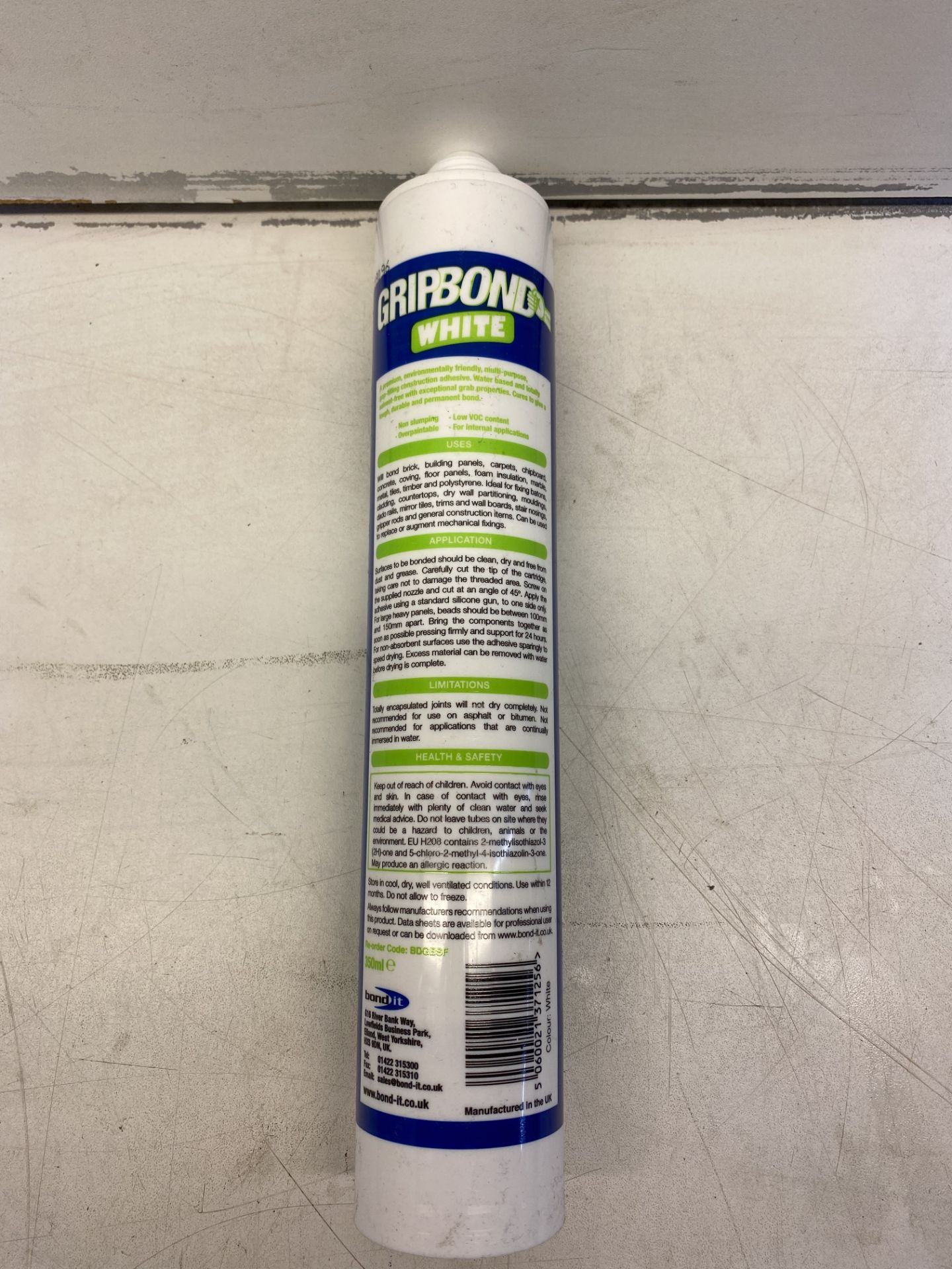 62 x Tubes Of Out Of Date Gripbond White Solvent Free Adhesive 350ml - See Pictures - Image 4 of 4