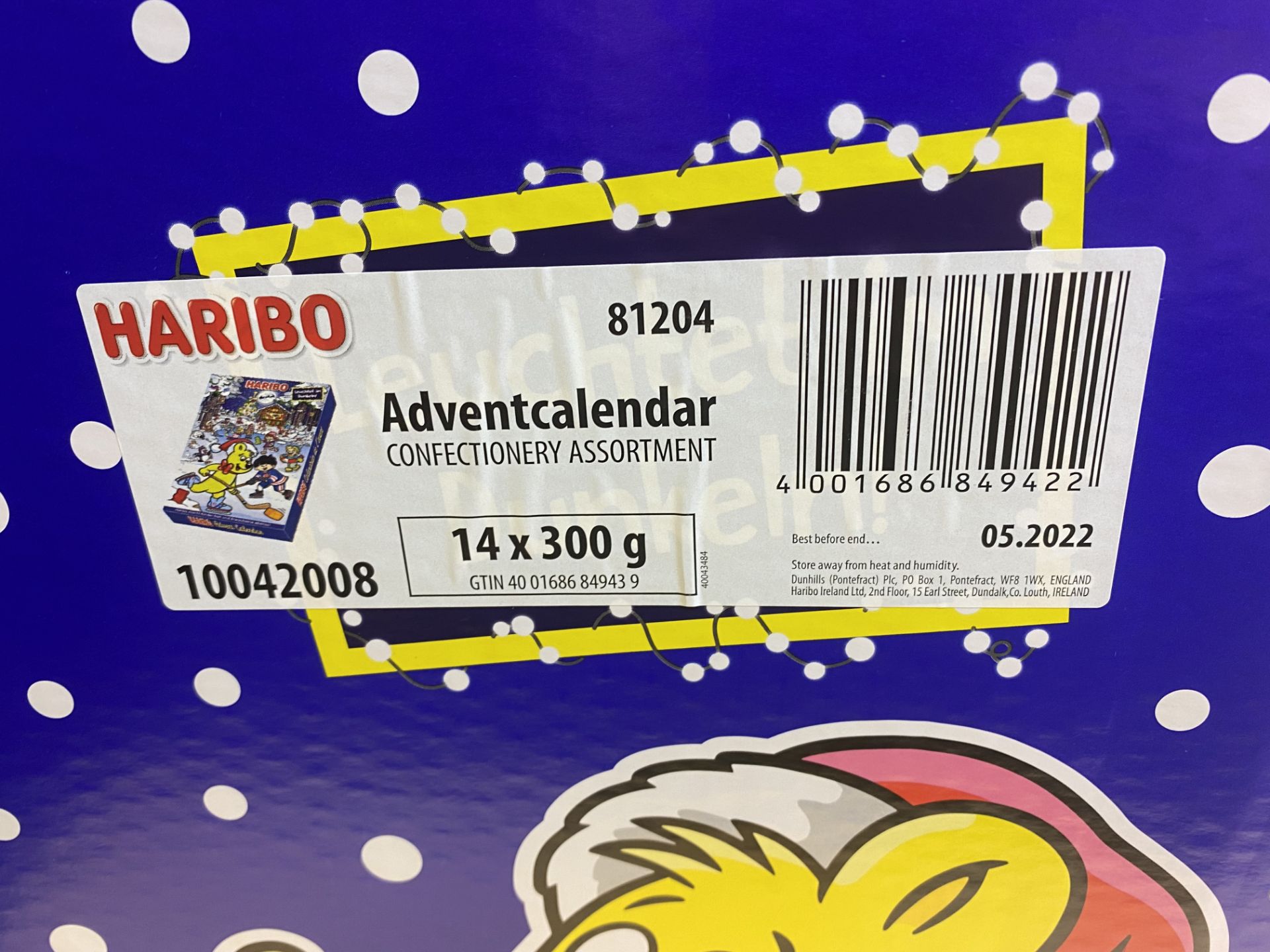 14 x Out Of Date 05/2022 Haribo Christmas Advent Calendars - Image 2 of 6