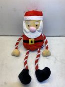40 x GoodBoy 75cm Rope Santa Dog Toy with Squeaker