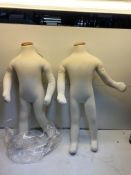 2 x Headless Child Mannequins - See Photos