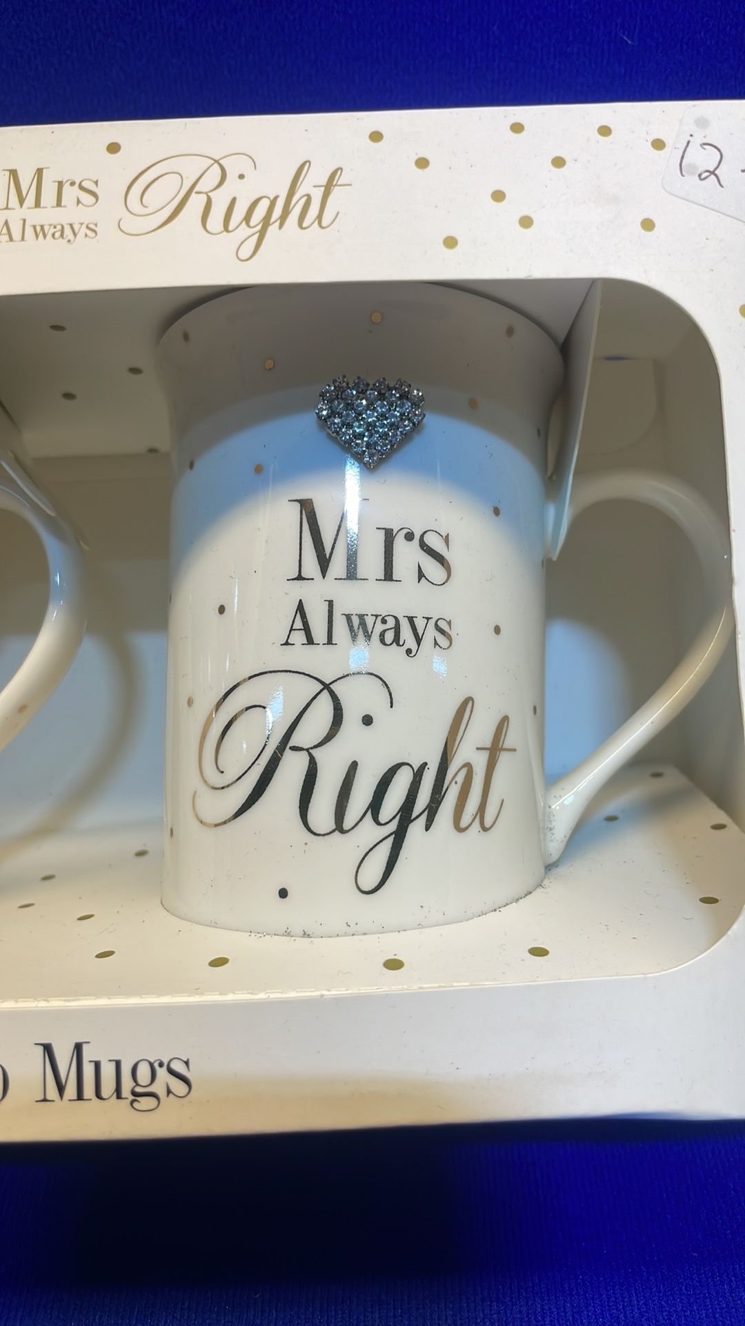 7 x 2 Wedding Themed Mug Sets | His and Hers Mugs | "Mr Right" and "Mrs Always Right" - Image 3 of 4