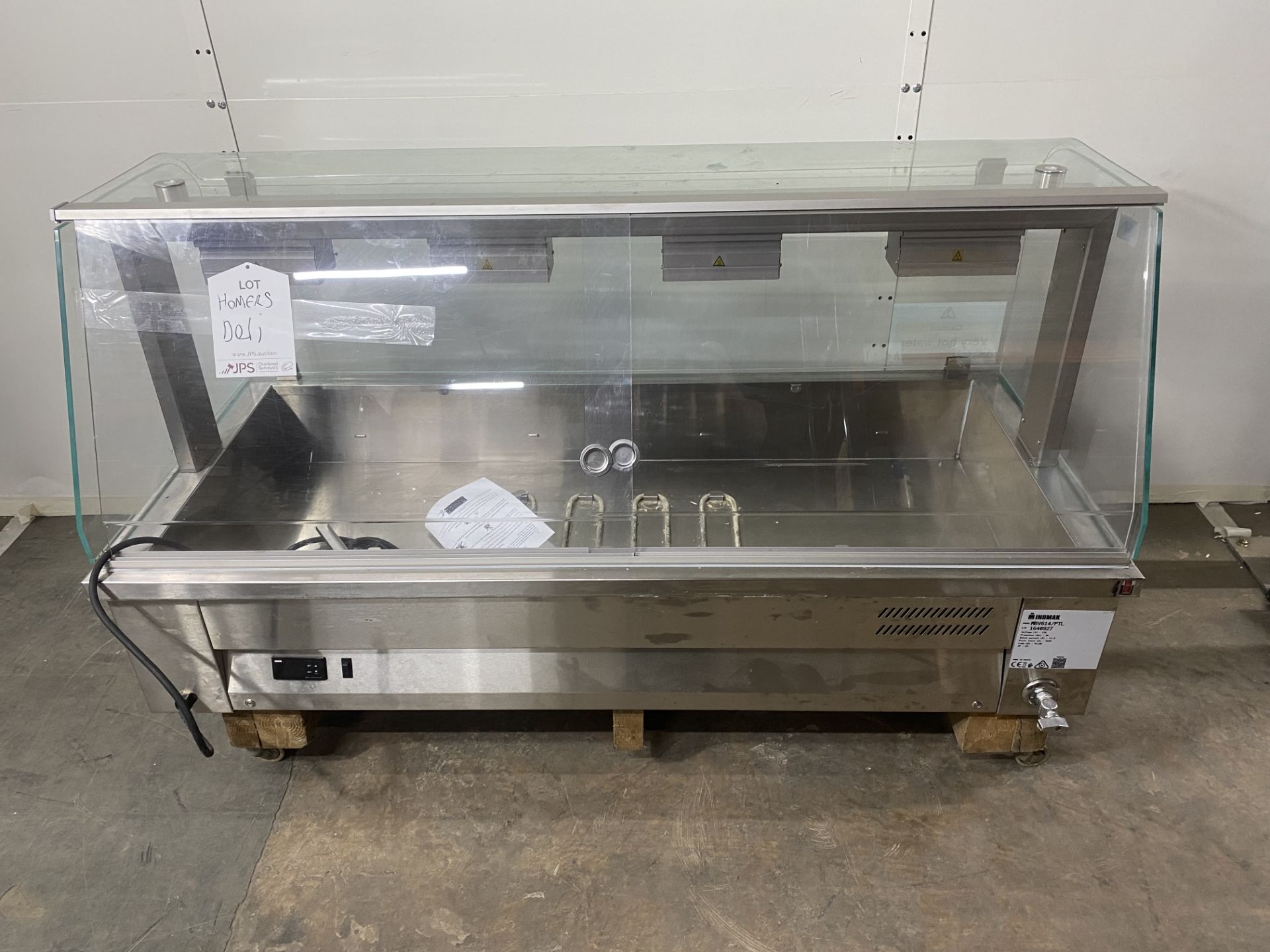 Inomak MBV614 Heated Counter Top 4 x GN1/1 Wet Bain Marie with Cover - Image 6 of 10