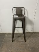 8 x Bronze Metal High Chairs