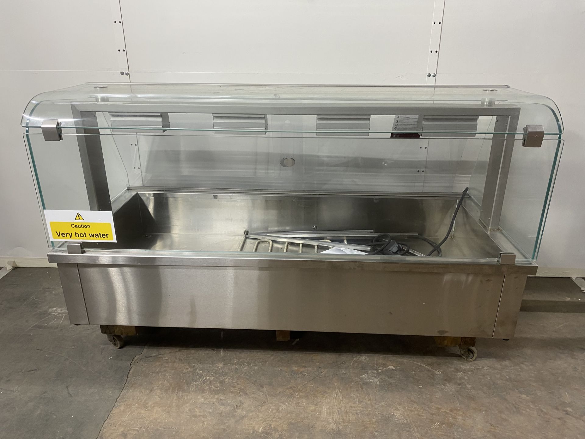 Inomak MBV614 Heated Counter Top 4 x GN1/1 Wet Bain Marie with Cover