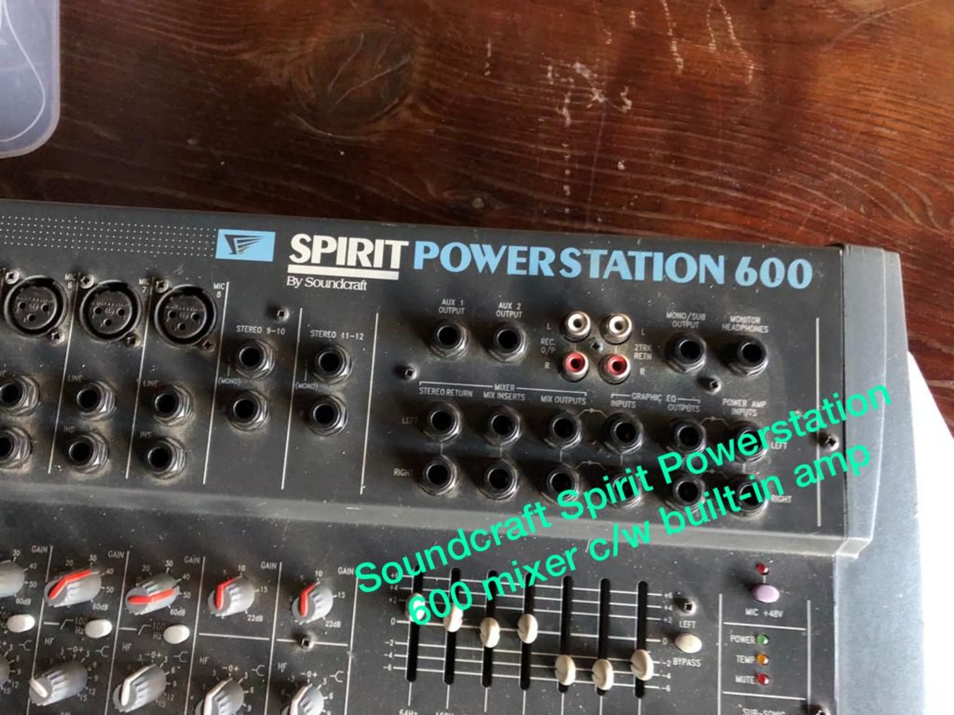 Soundcraft Spirit Powerstation 600 Mixer - Image 6 of 6