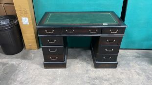 Solid Wood Desk w/ Leather Top