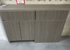 Montrose 600 Basin Unit, 600 WC Unit, 1300 Worktop + Infill & Plinth