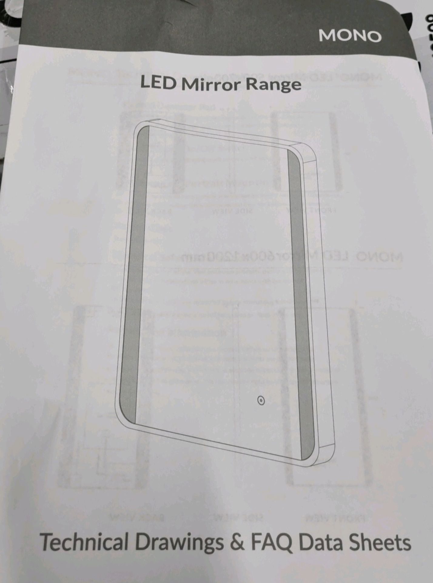 Mono LED Bathroom Mirror 5X7EN60598 - Image 4 of 4