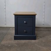 Devon Bedside Cabinet Charcoal/Oak 460mm x 555mm x 400mm
