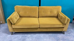 Zurich 3 Seater Sofa Colour Ochre