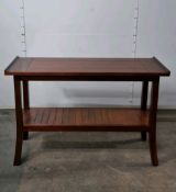 Mahogany Side Table With Shelf 1200mm x 790mm x 400mm