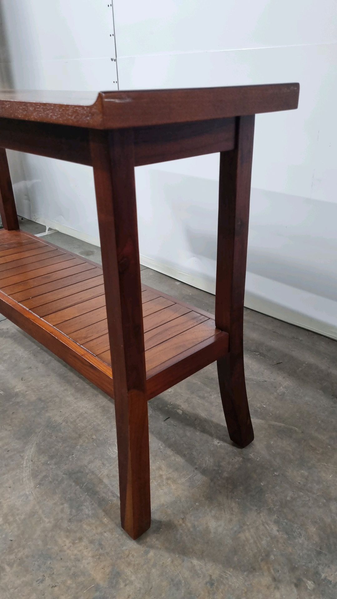 Mahogany Side Table With Shelf 1200mm x 790mm x 400mm - Image 3 of 5