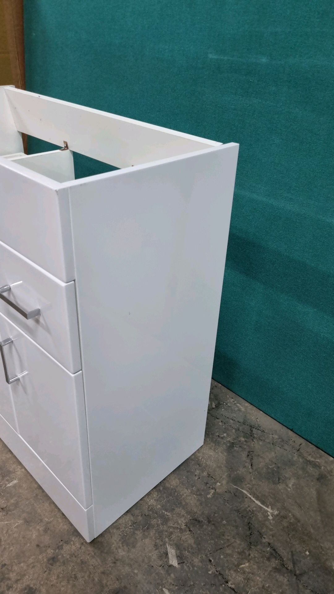 Gloss White Bathroom Unit 2 Drawers 3 Doors 795mm x 800mm x 385mm - Image 3 of 6