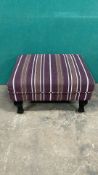 Fabric Covered Foot Stool
