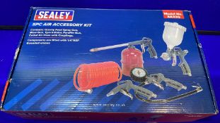 2 x Sealey Air Accessory Kit 5pc