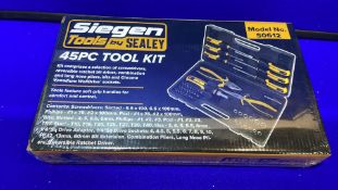 2 x Sealey 45pc Tool Kit Tool Set