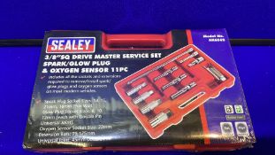 5 x Sealey Master Service Set 11pc - Spark/Glow Plug & Oxygen Sensor 3/8" sq dr