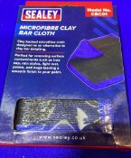 13 x Sealey Microfibre Clay Bar Cloth