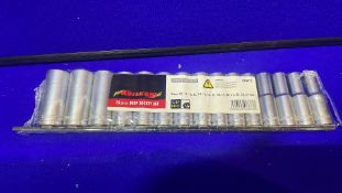 Neilsen 1/2" Deep Sockets chrome 15pc 10-24mm