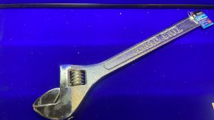 2 x Blue Spot 24" (590mm) Adjustable Wrench